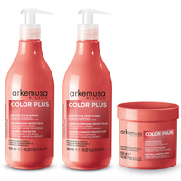 Arkemusa Zestaw Color Plus Protective Szampon 500 ml + Odżywka 500 ml + Maska 500 ml
