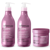 Zestaw Arkemusa Smooth Szampon 500 ml + Odżywka 500 ml + Maska 500 ml