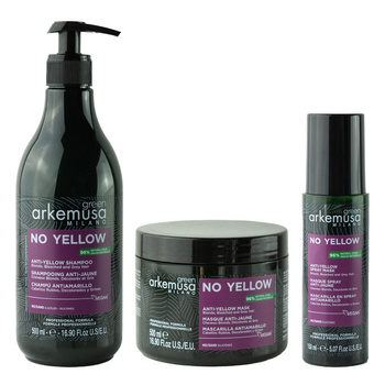 Zestaw Arkemusa Green No Yellow Szampon 500 ml + Maska 500 ml + Spray 150 ml